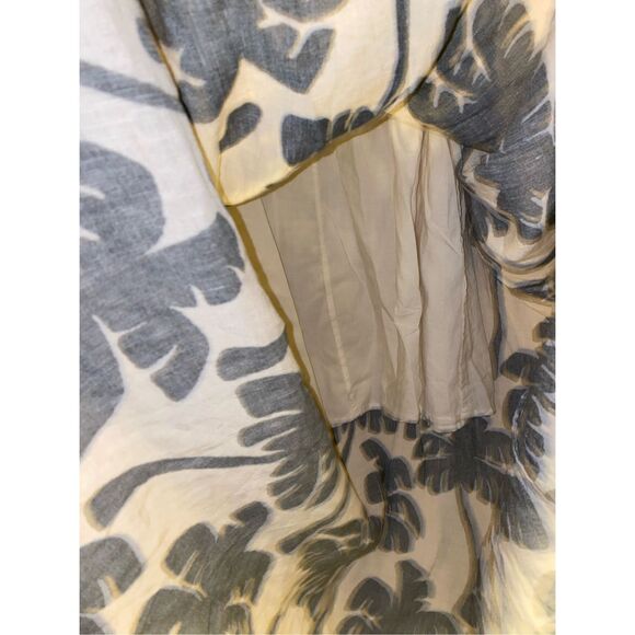 One-Shoulder Linen Palm Tree Dress size L - Picture 13 of 16